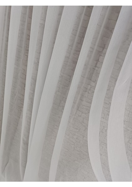 Tül Perde Kristal Tül Yumuşak Dokunuşlu Bambu Zeminli 1/3 Sık Pileli modelleri