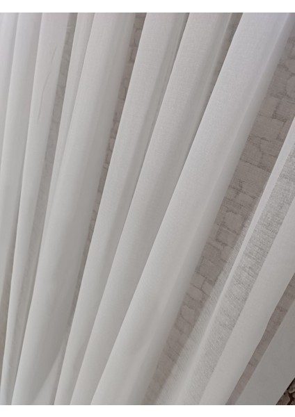 Tül Perde Kristal Tül Yumuşak Dokunuşlu Bambu Zeminli 1/3 Sık Pileli fiyatları