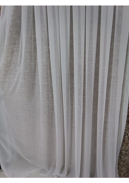 Tül Perde Kristal Tül Yumuşak Dokunuşlu Bambu Zeminli 1/3 Sık Pileli indirimleri