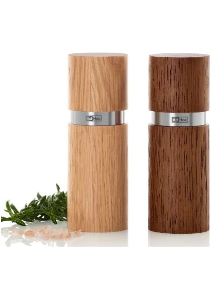 Set Tuz ve Karabiber Değirmeni Textura, Doğal Koyu ve Açık Meşe Ahşap fiyatları