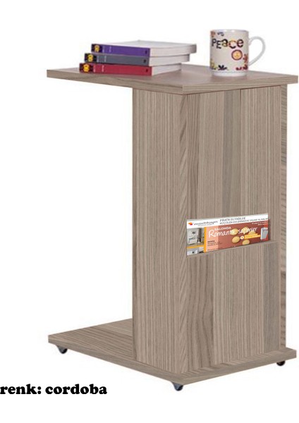 Gazetelikli Yan Sehpa Koltuk Yanı Sehpa