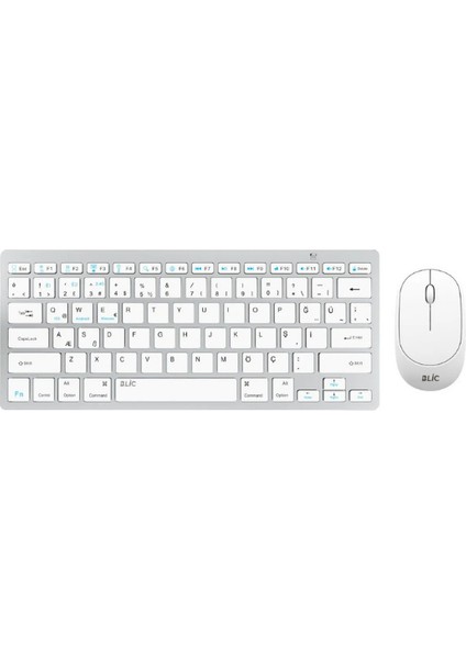 Kablosuz Mouse Zarif Sessiz Tasarım Dual Mode 2.4g+Bt5.2 Klavye Mouse Set Ios Android Windows Uyumlu BKB13 fiyatları
