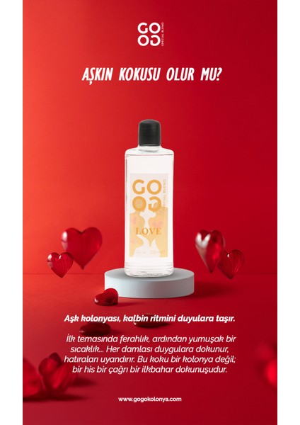 Gogo Love Kolonya 250ML Cam Şişe fiyatları