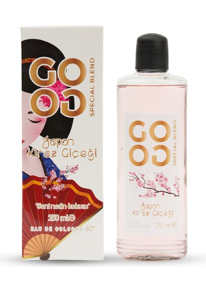 Gogo Japon Kiraz Çiçeği Kolonya 250ML Cam Şişe