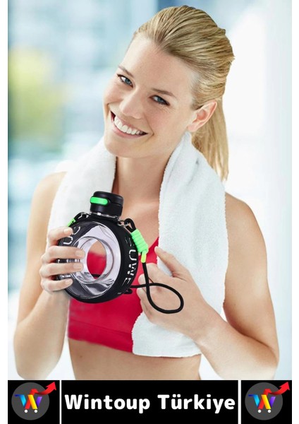 Premium Ergonomik Sızdırmaz Kapak Omuz Askılı Spor Okul Ofis Çok Şık Estetik Su Matarası 750 ml modelleri