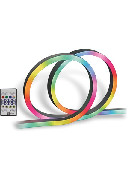 5Vdc USB Kumandalı Rgb Pixel Neon LED 5 Metre