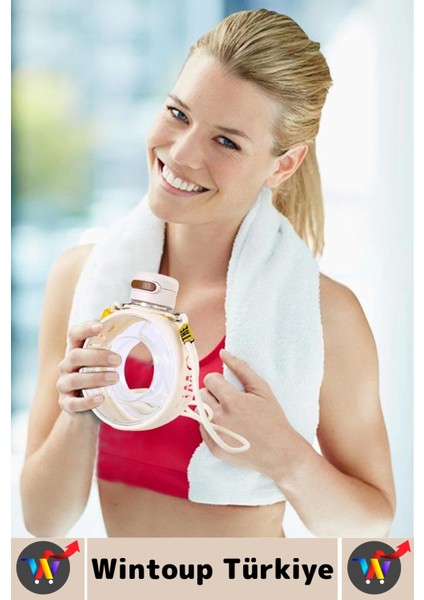 Premium Ergonomik Sızdırmaz Kapak Omuz Askılı Spor Okul Ofis Çok Şık Estetik Su Matarası 750 ml modelleri