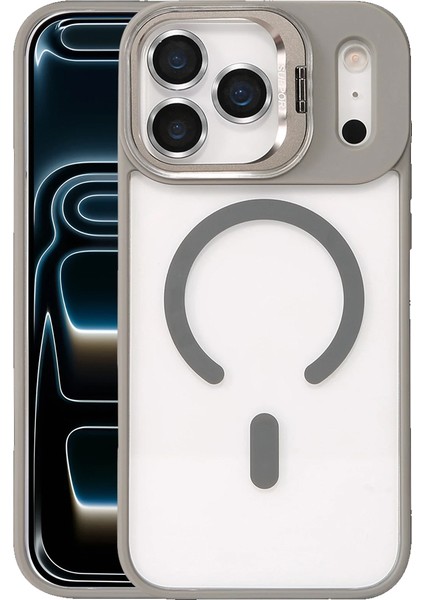 iPhone 17 Pro Max Kılıf Remim Magsafe Lensli Kamera Standlı Kapak