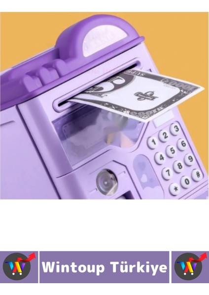 Eğlenceli Çocuk Para Biriktirme Alışkanlığı Kazandıran Kuromi Şifreli Parmak Izli Sesli Atm Kumbara fiyatları