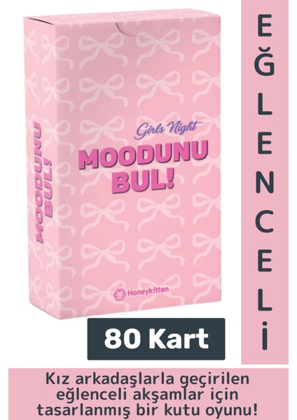 Eğlenceli Genç Yetişkin Arkadaş Yılbaşı Sosyalleşme Moodunu Bul-Girls Night Oyun Kartları 80 Kart