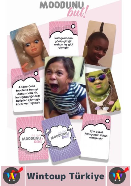 Eğlenceli Genç Yetişkin Arkadaş Yılbaşı Özel Gün Moodunu Bul Mini-Girls Night Oyun Kartları 45 Kart fiyatları