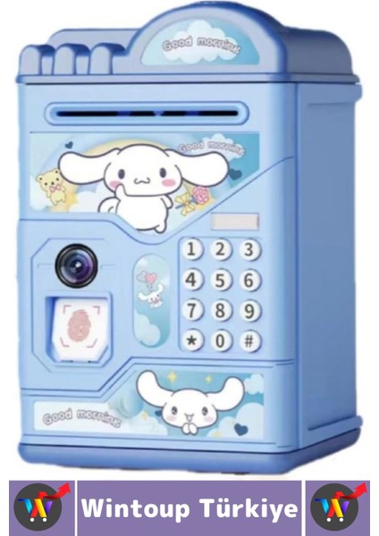 Eğlenceli Çocuk Para Biriktirme Alışkanlığı Kazandıran Kuromi Şifreli Parmak Izli Sesli Atm Kumbara indirimleri