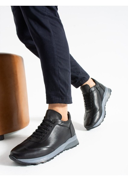 Meegora Elite Walk – Hakiki Deri Günlük Erkek Ayakkabı -Siyah modelleri
