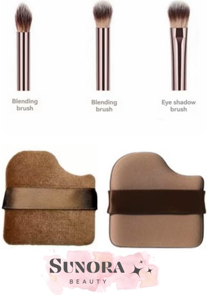 5’li Makyaj Seti, Kapatıcı Göz Farı Makyaj Fırçası ve Makyaj Süngeri Profesyonel Set Kolay Kullanım indirimleri