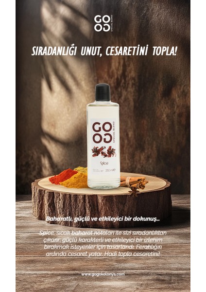 Gogo Spice Kolonya 250ML Cam Şişe fiyatları