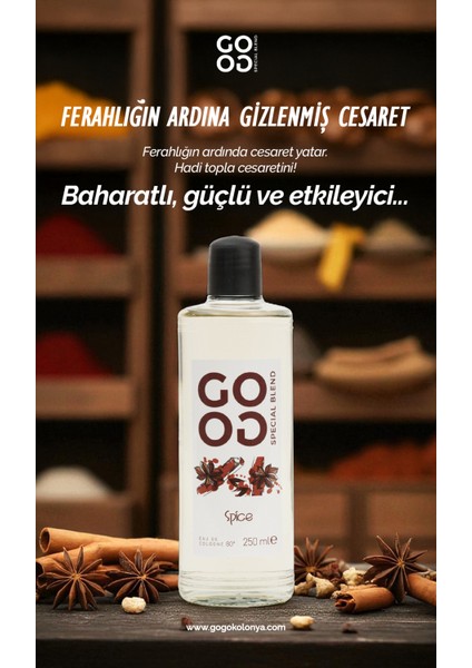 Gogo Spice Kolonya 250ML Cam Şişe fırsatları