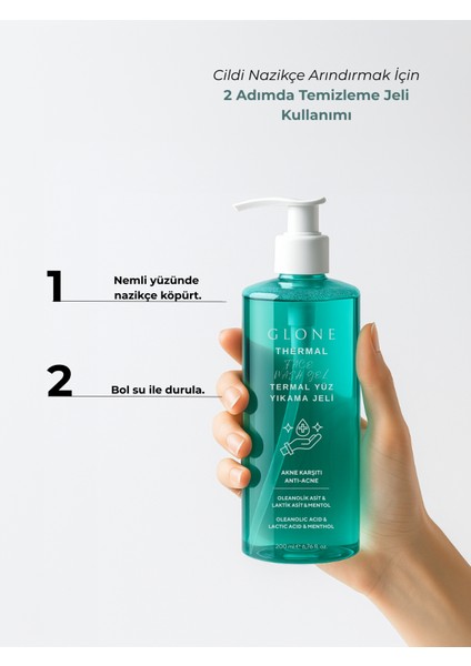 Termal Yüz Temizleme Jeli | 200ml | Sebum Dengeleyici ve Gözenek Arındırıcı | Çay Ağacı & Mentol Ferahlığı indirimleri