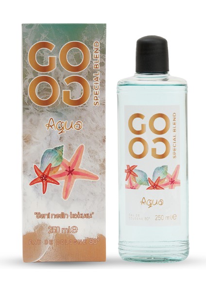 Gogo Aqua Kolonya 250ML Cam Şişe