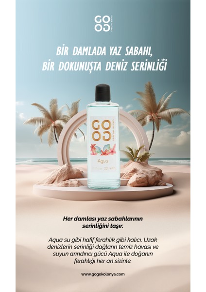 Gogo Aqua Kolonya 250ML Cam Şişe fiyatları