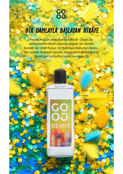 Gogo Remix Kolonya 250ML Cam Şişe modelleri