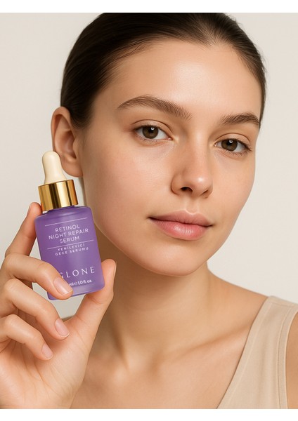 Retinol Gece Bakım Serumu | 30ml | Yaşlanma, Kırışıklık ve Leke Karşıtı Cilt Yenileyici Formül