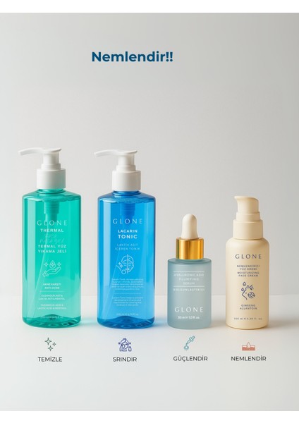Hyaluronik Asit Dolgunlaştırıcı Yüz Serumu | 30 ml | Pürüzsüzleştirici Etki, Kolajen & Niacinamide