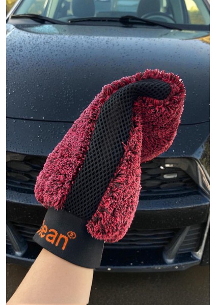 Yumuşak Dokunuş Sünger Destekli Mikrofiber Oto Yıkama Eldiveni | Yoğun Köpürtme, Çiziksiz Temizlik fırsatları