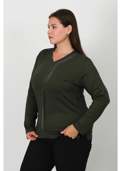 Taş Baskılı Penye Bluz 0611 fırsatları