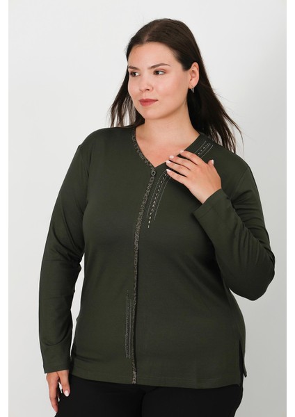 Taş Baskılı Penye Bluz 0611 indirimleri