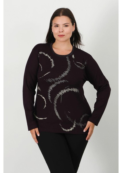 Baskılı Penye Bluz 101