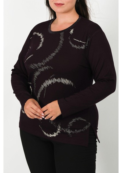 Baskılı Penye Bluz 101 modelleri