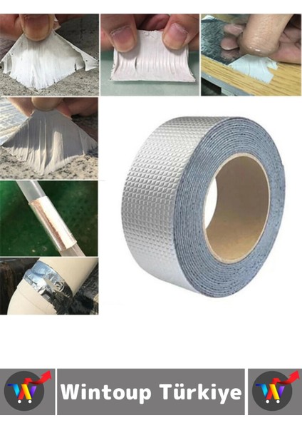 Ultra Güçlü Su Geçirmez Isıya Dayanıklı Alüminyum Izolasyon Tamirat 72 mm x 2 Metre Çamur Bant 4 Adt fiyatları