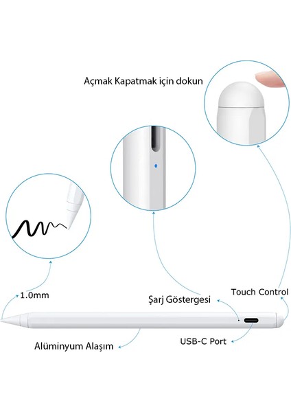 Redmi Pad Pro 12'' Uyumlu Eğim Özellikli Çizim Kalemi fiyatları