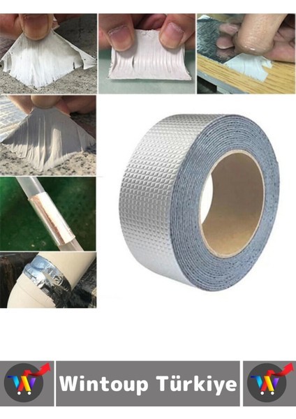 Ultra Güçlü Su Geçirmez Isıya Dayanıklı Alüminyum Izolasyon Tamirat 72 mm x 2 Metre Çamur Bant 3 Adt fiyatları