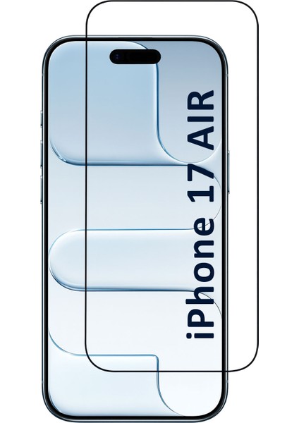 iPhone 17 Air Kırılmaz Cam 5d Tam Kaplayan 9h Temperli Ekran Koruyucu