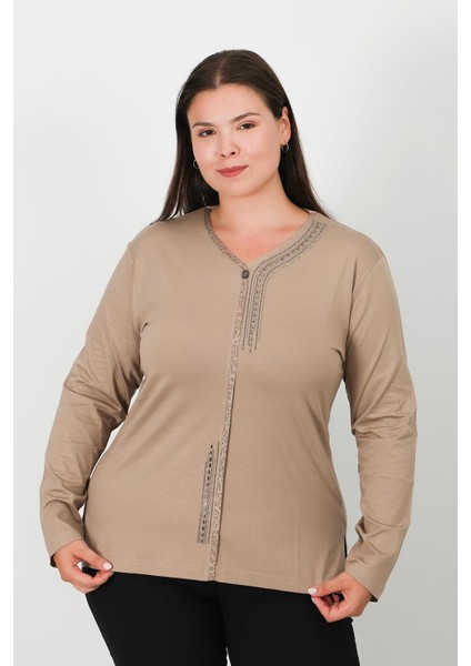 Taş Baskılı Penye Bluz 0611 indirimleri