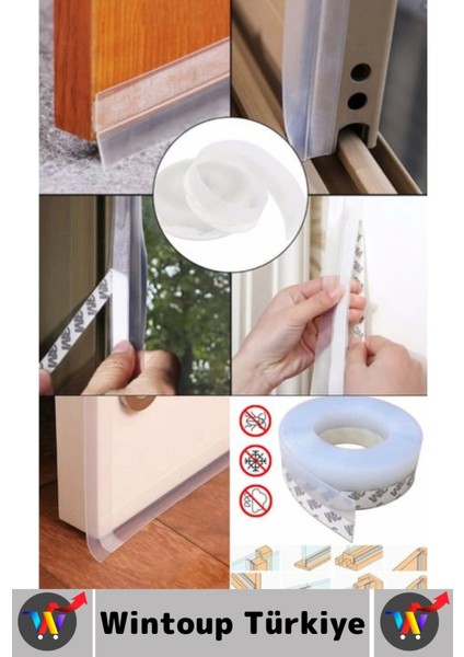 Premium Kapı Altı Pencere Rüzgar Toz Isı Böcek Haşere Önleyen Rüzgar Kesici Bant 3 Metre 2 Adet fiyatları