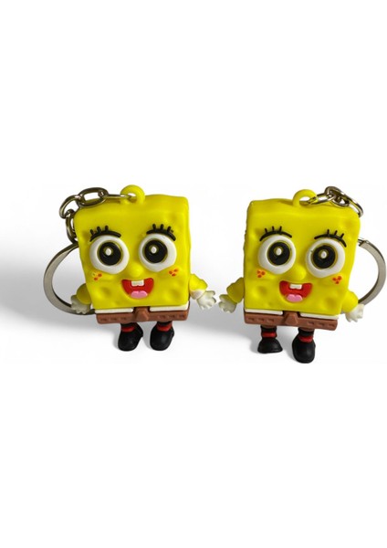 Sünger Bob Ikili Anahtarlık ve Çanta Süsü