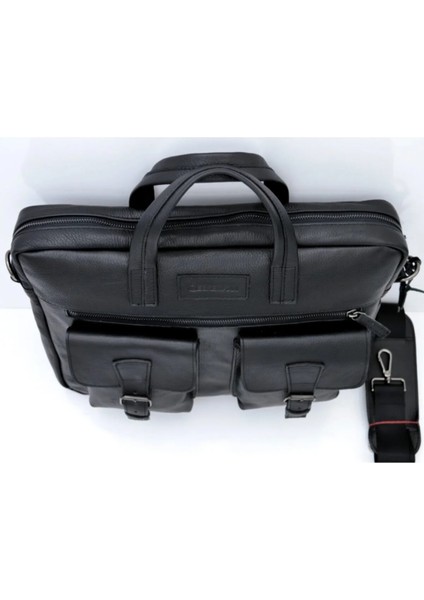 Randy Siyah Unisex Hakiki Deri Evrak&laptop Çantası modelleri