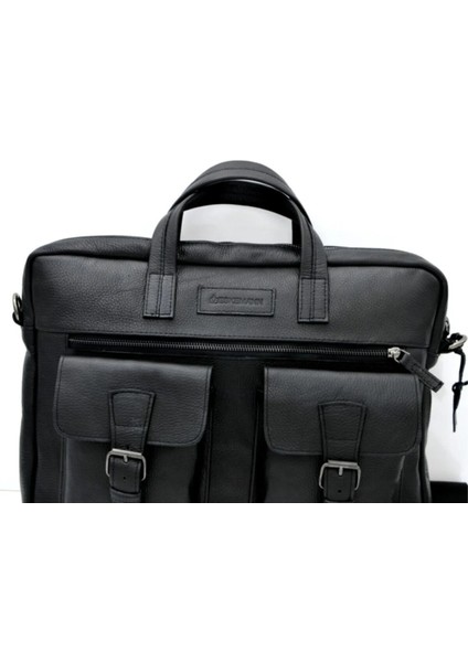 Randy Siyah Unisex Hakiki Deri Evrak&laptop Çantası fırsatları