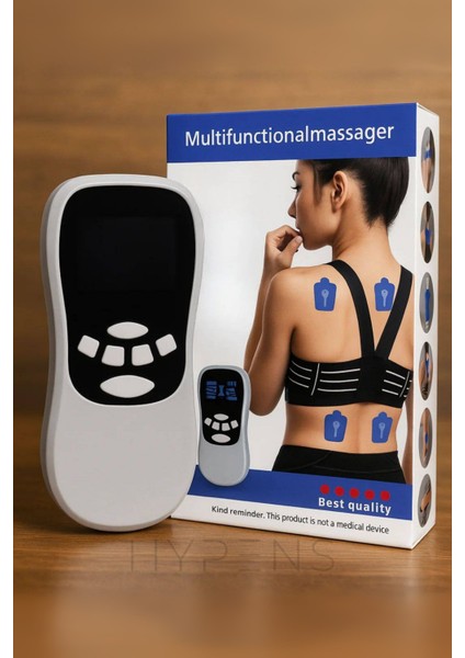 Taşınabilir Şarjlı Ems-Tens-Masaj Aleti Ultra Sessiz Elastik – Fizik Tedavi & Kas Gevşetme