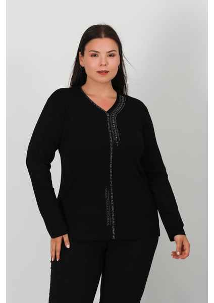 Taş Baskılı Penye Bluz 0611 fiyatları