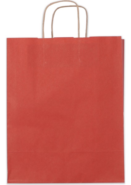 32*41*12 Kırmızı Kraft Saplı Kağıt Çanta 25 Adet modelleri