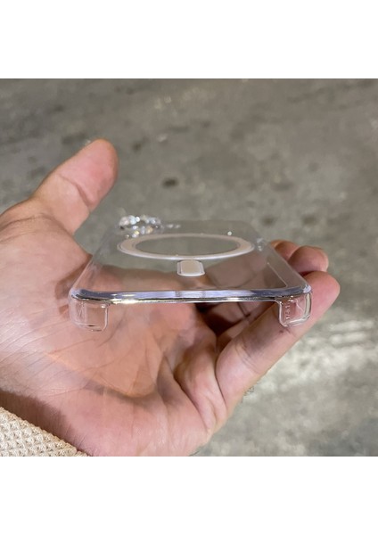 iPhone 17 Kılıf Şeffaf Sararmaz Magsafe Altı Açık Sert Pc Premium Kapak