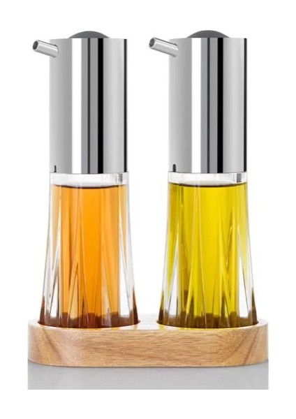 Set Öl ve Sirke Dağıtıcı Menage Crystal Şık ve Fonksiyonel Mutfak Gereci