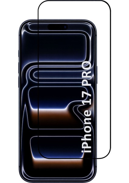 iPhone 17 Pro Kırılmaz Cam 5d Tam Kaplayan 9h Temperli Ekran Koruyucu
