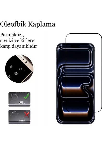 iPhone 17 Pro Kırılmaz Cam 5d Tam Kaplayan 9h Temperli Ekran Koruyucu fiyatları