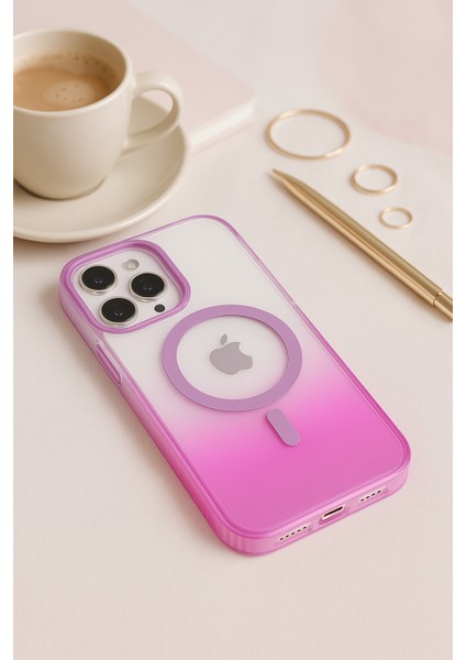 iphone 14 Pro Max Kılıf Magsafe Uyumlu Renk Geçişli Darbe Emici Degrade Kapak fırsatları