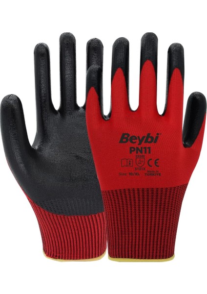 Pn-11 Polyester Örme Nitril Eldive(12 Adet) fiyatları