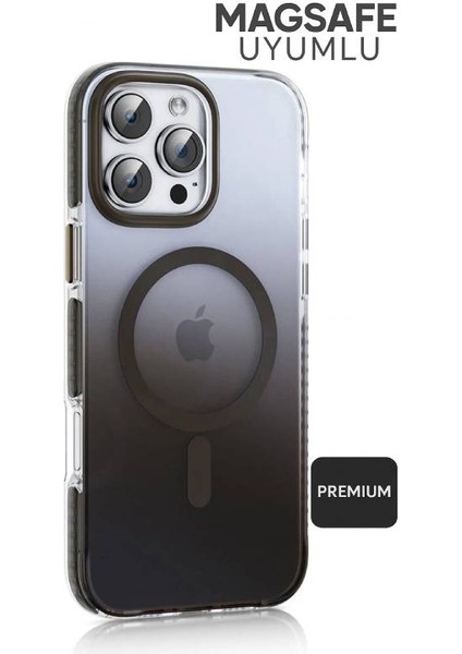 iphone 16 Pro Kılıf Magsafe Uyumlu Renk Geçişli Darbe Emici Degrade Kapak